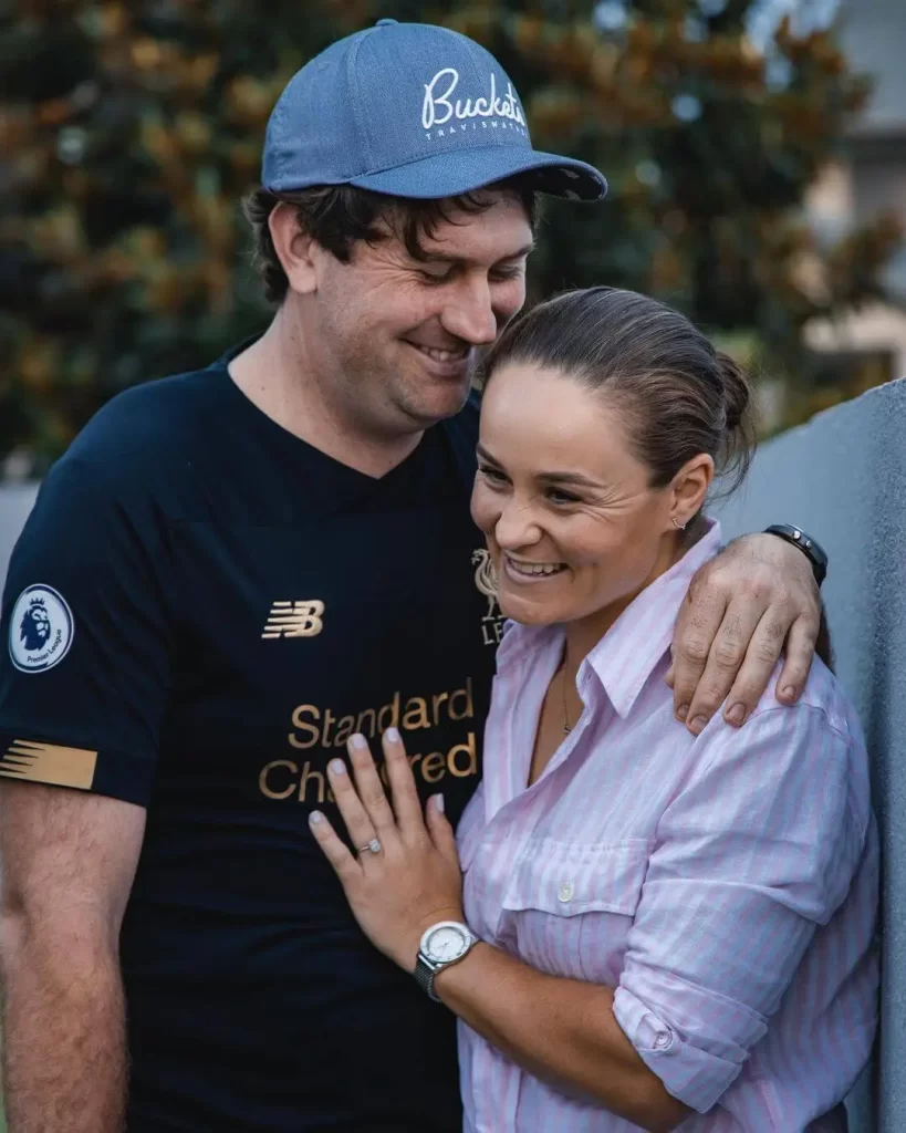 Ashleigh Barty with her Future husband Garry Kissick