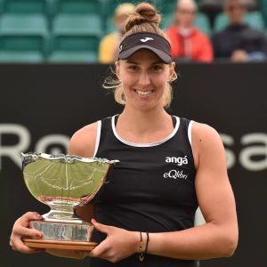 Beatriz H. Maia with Notts Open 2022 Singles Trophy