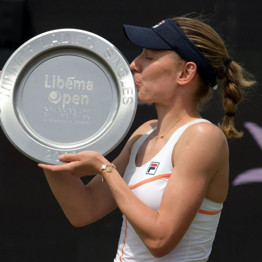 E. Alexandrova Celebratring Libema Open 2022 Final Moments