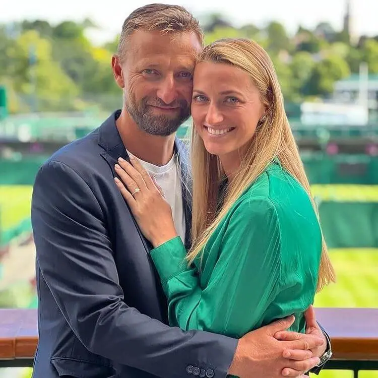 Petra Kvitova with her boyfriend-husband Jiri Vanek
