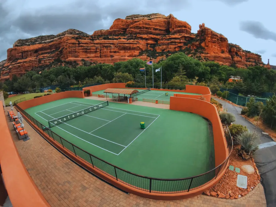 Enchantment Resort in Sedona, Arizona Open Tennis Court
