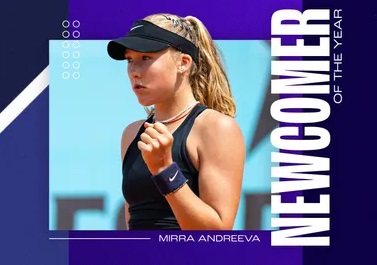 Mirra Andreeva, WTA Newcomer of the year 2023