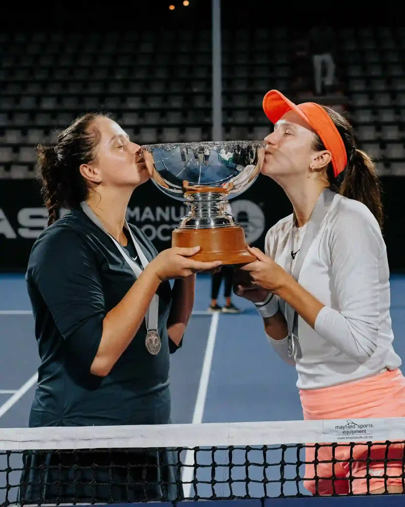 Anna Danilina and Viktoria Hruncakova - ASB Classic 2024 doubles champions